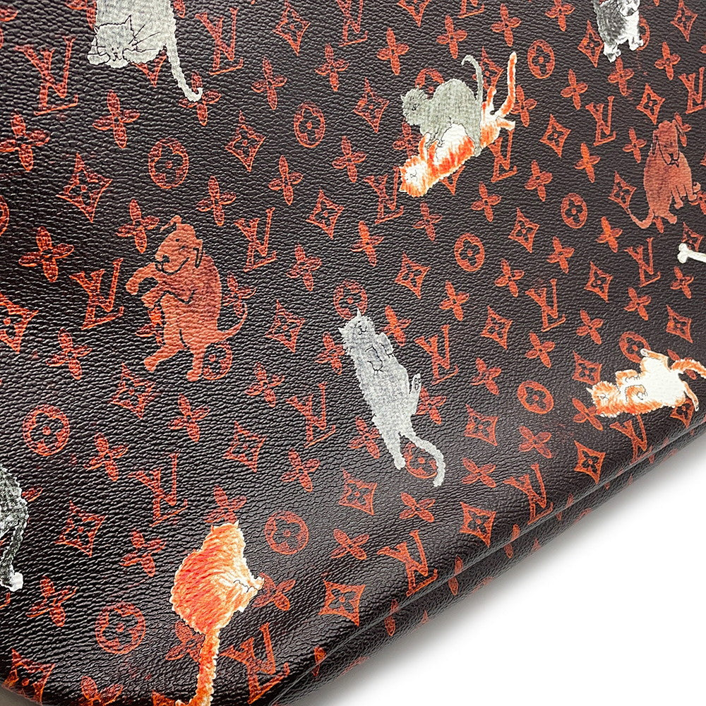 LOUIS VUITTON Neverfull Marron/OrangeM44441 Monogram・Catogram Size MM