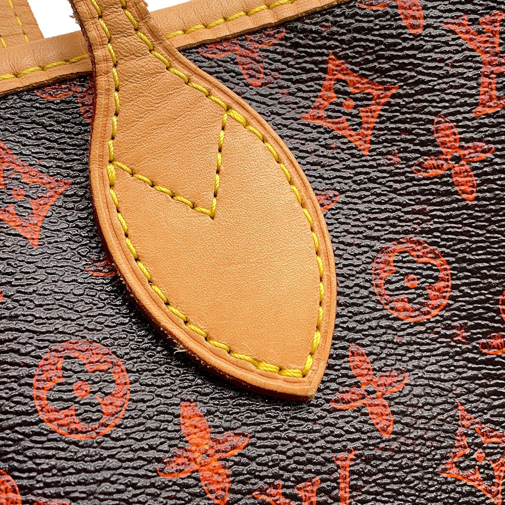 LOUIS VUITTON Neverfull Marron/OrangeM44441 Monogram・Catogram Size MM