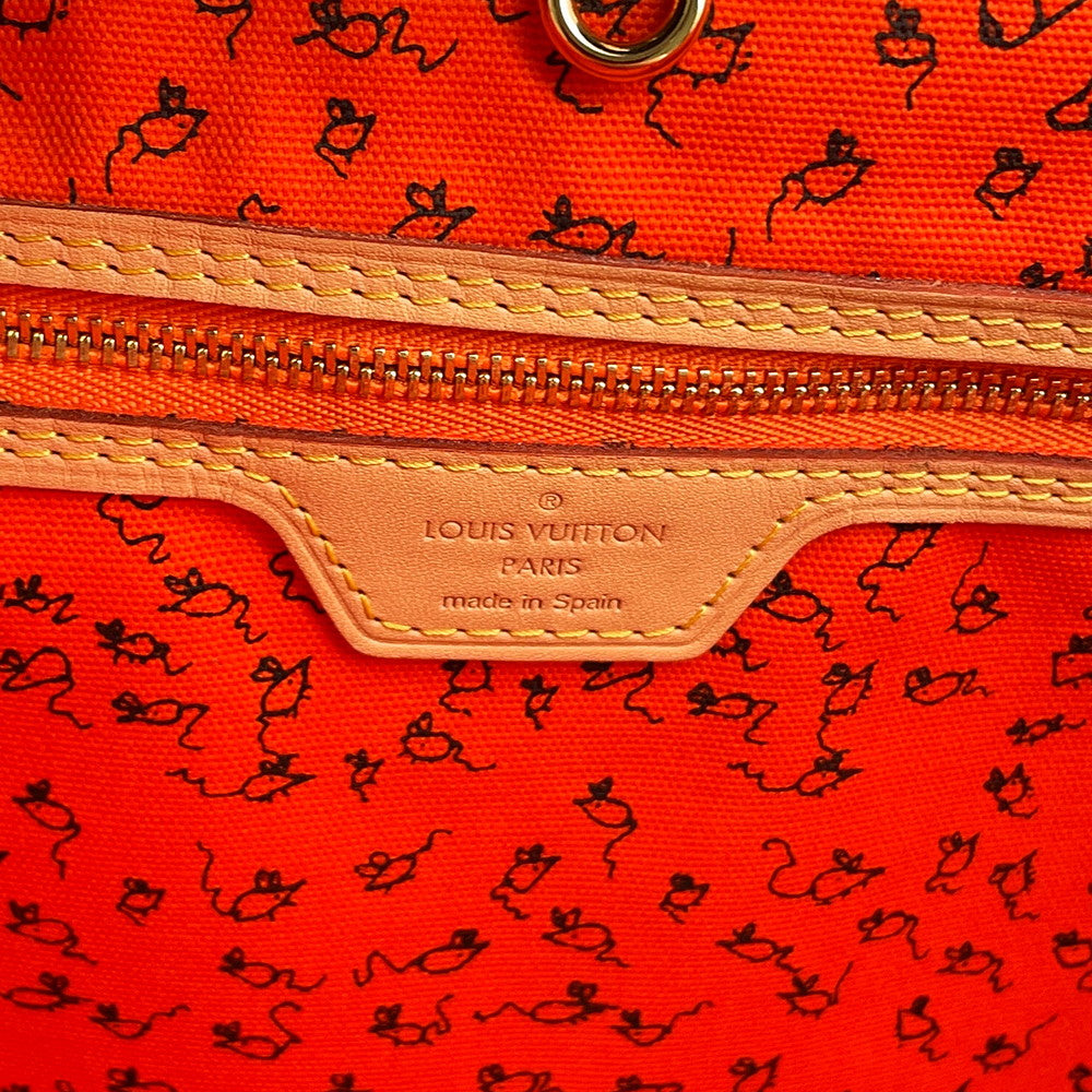 LOUIS VUITTON Neverfull Marron/OrangeM44441 Monogram・Catogram Size MM