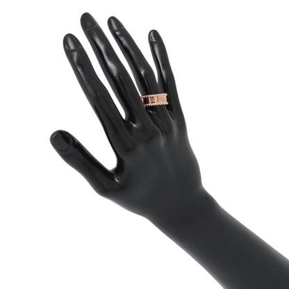 Van Cleef & Arpels Perlée Senior Tulle Ring Size 51/#11VCARN32400/VCARN32451 18K Pink Gold