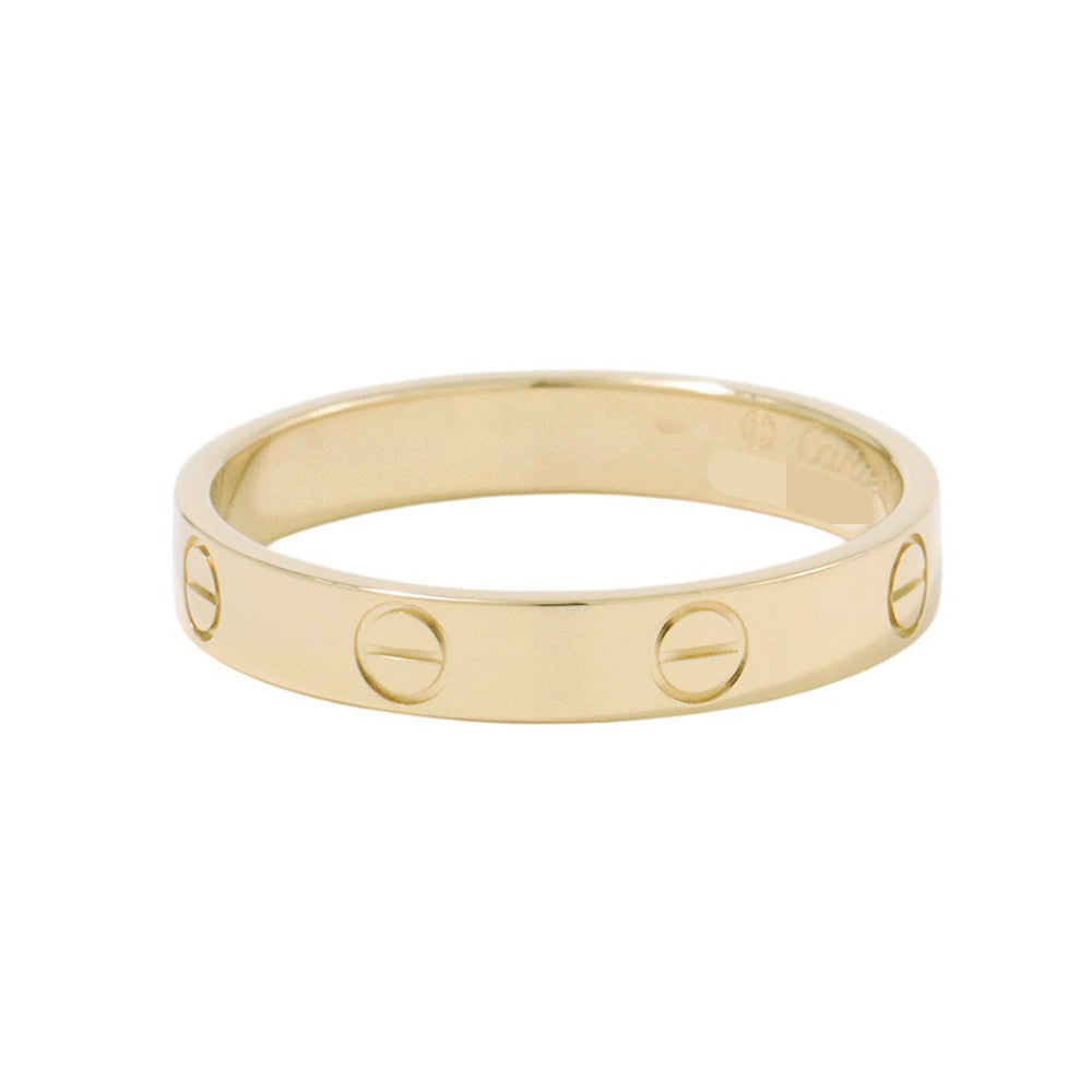 CARTIER Mini Love Ring Size Small/59/#19B4085000 18K Yellow Gold