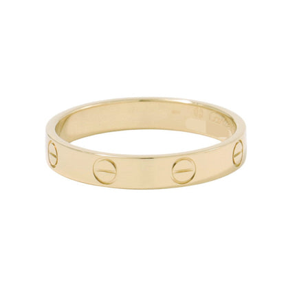 CARTIER Mini Love Ring Size Small/59/#19B4085000 18K Yellow Gold