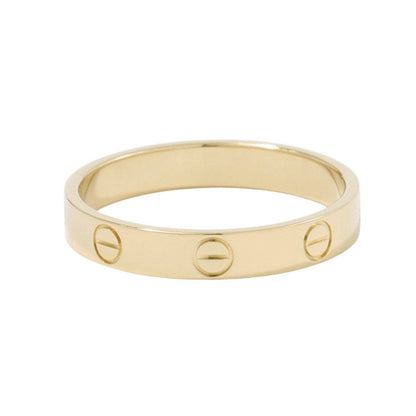 CARTIER Mini Love Ring Size Small/59/#19B4085000 18K Yellow Gold