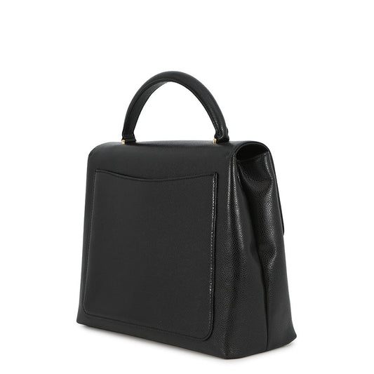 CHANEL CC Logo Handbag Black Caviar Leather