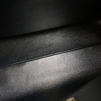 CHANEL CC Logo Handbag Black Caviar Leather
