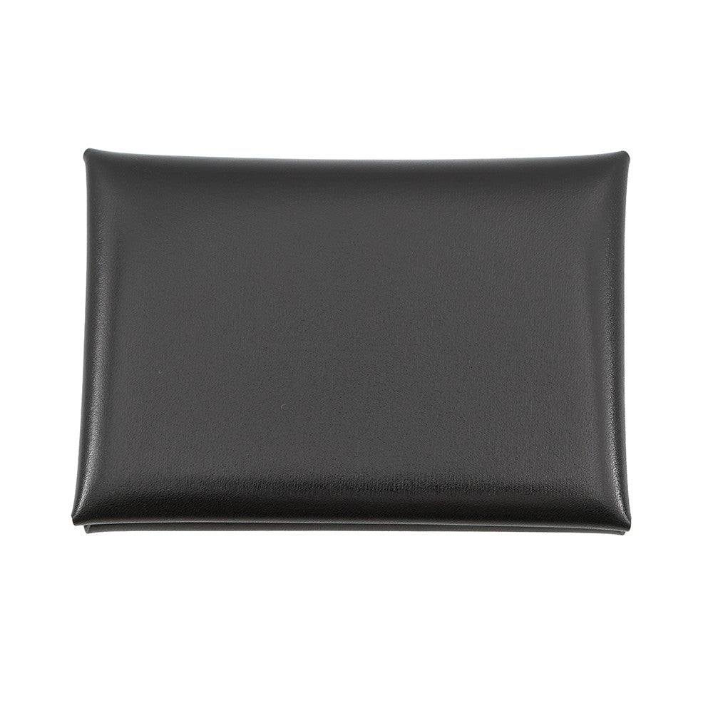 HERMES Calvi Duo Black Box Calf Leather