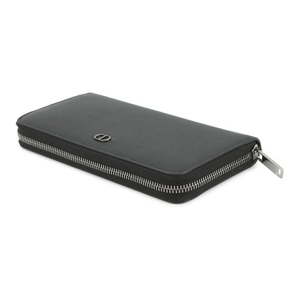 Dior CD Icon Long Zip Wallet Black2ESBC252CDI_H00N Grained CalfLeather