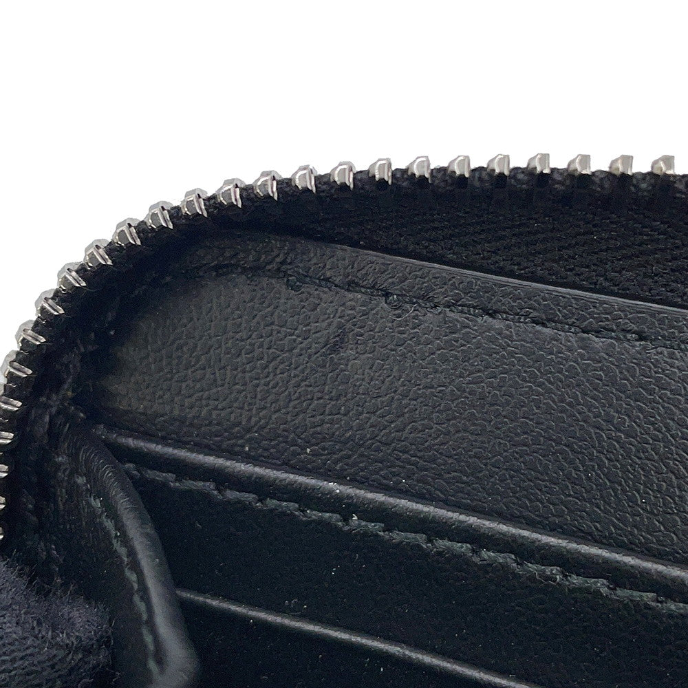 Dior CD Icon Long Zip Wallet Black2ESBC252CDI_H00N Grained CalfLeather