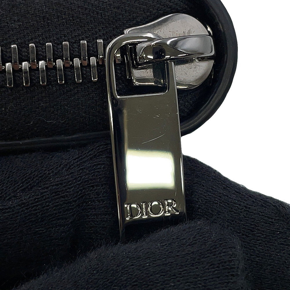 Dior CD Icon Long Zip Wallet Black2ESBC252CDI_H00N Grained CalfLeather
