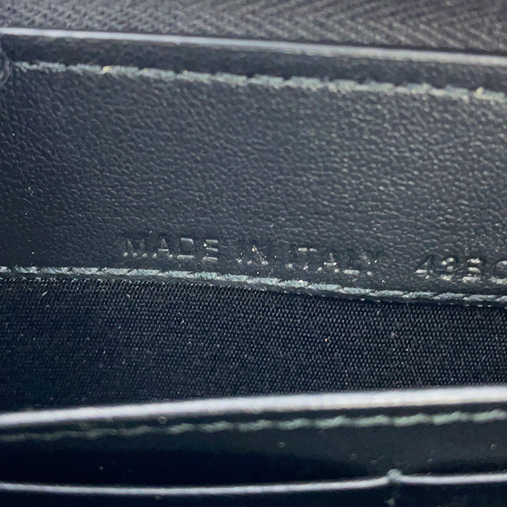 Dior CD Icon Long Zip Wallet Black2ESBC252CDI_H00N Grained CalfLeather