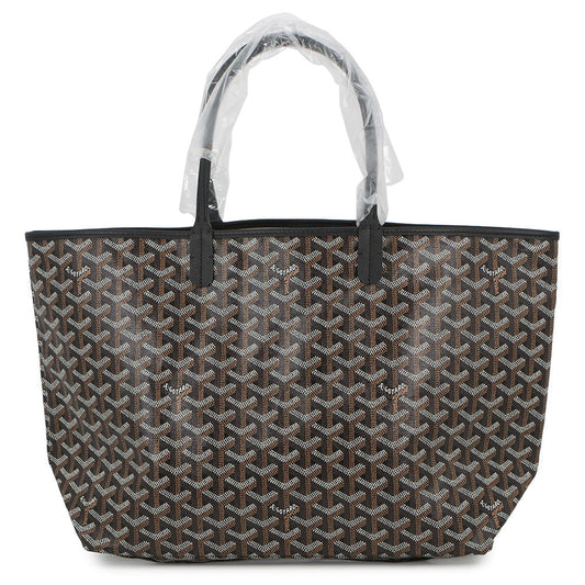 GOYARD Saint Louis BlackSTLOUIPMLTY01CL01P PVC Leather Size PM