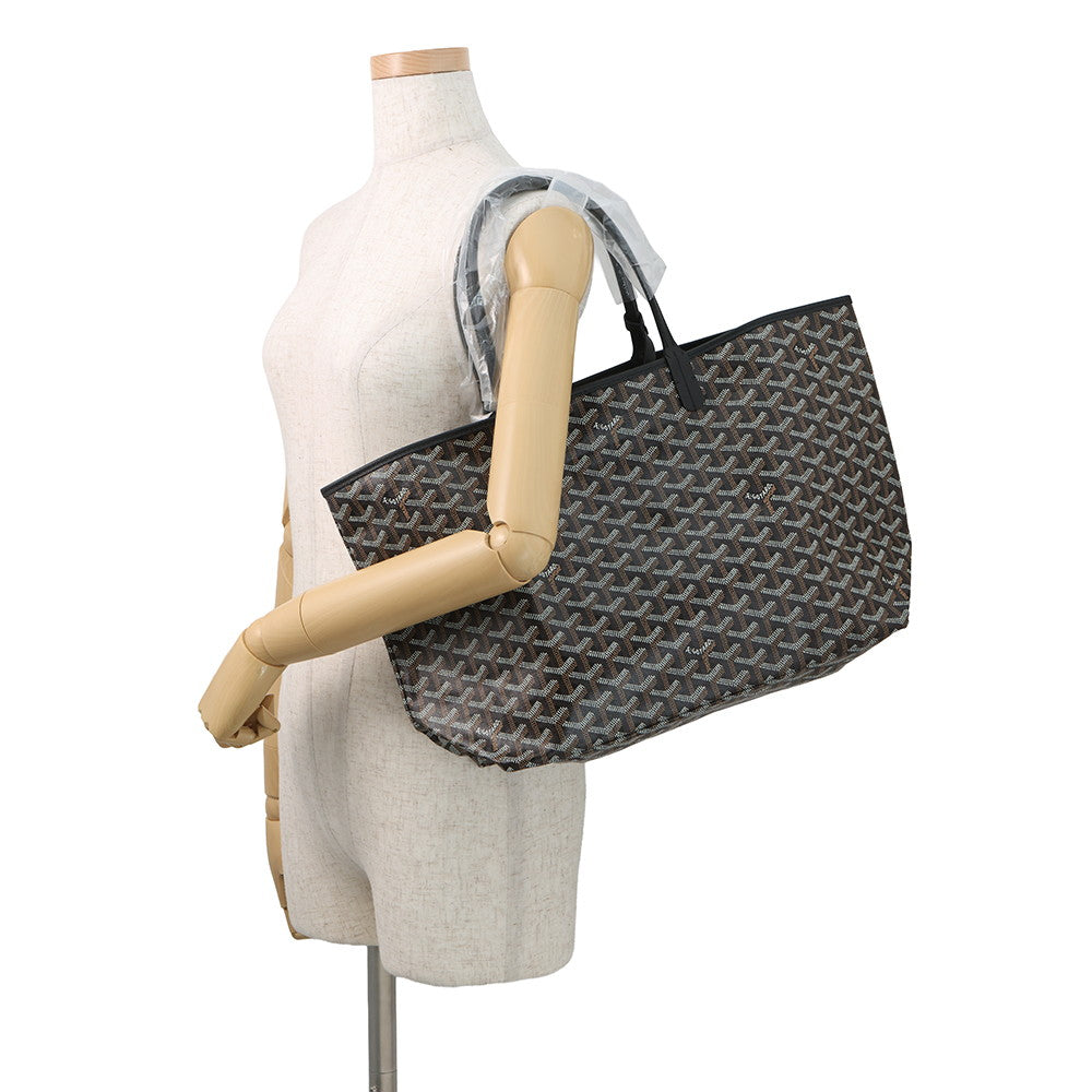 GOYARD Saint Louis BlackSTLOUIPMLTY01CL01P PVC Leather Size PM