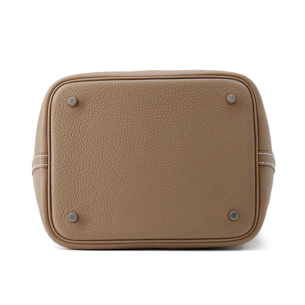 HERMES Picotin Lock Etoupe Taurillon Clemence Size MM