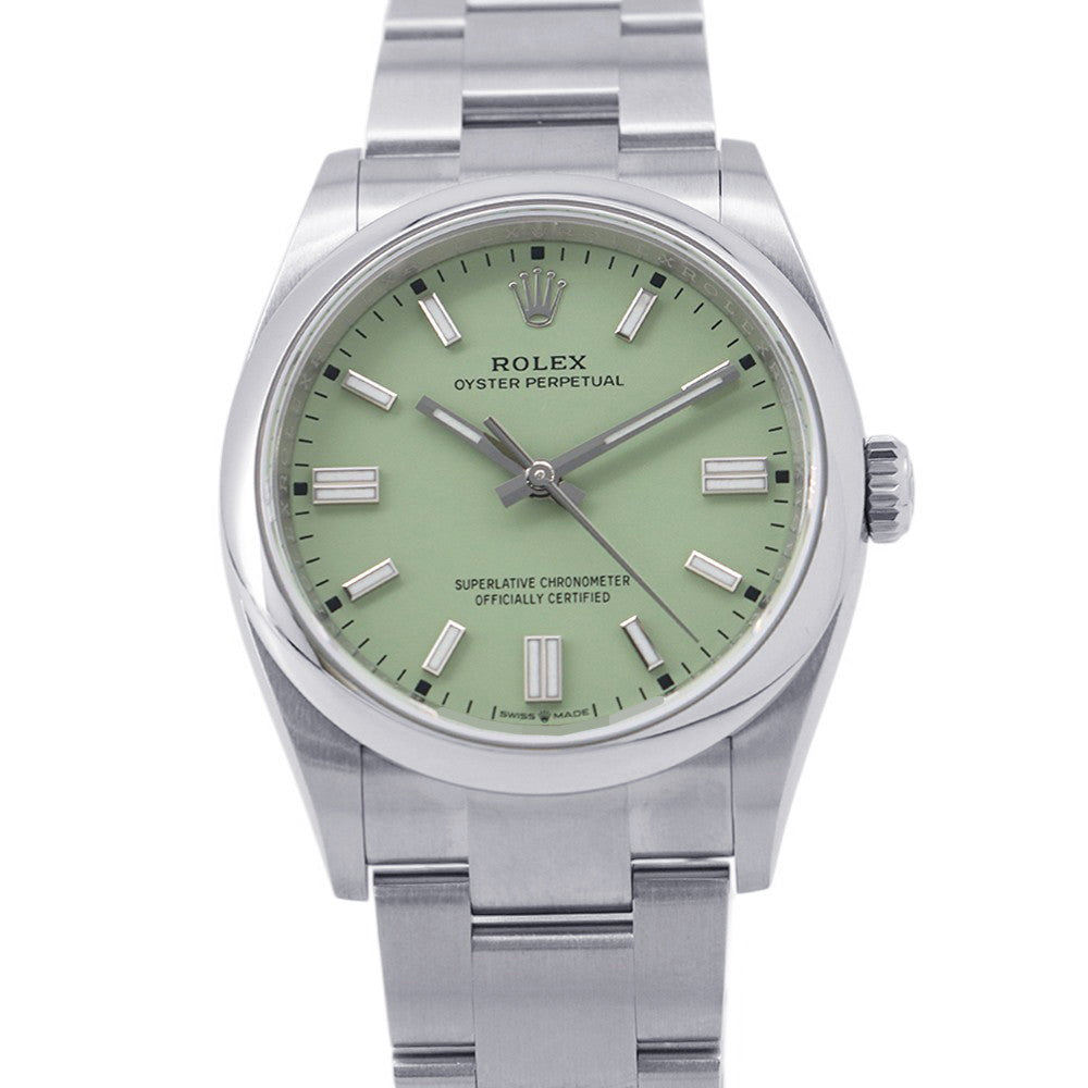 ROLEX Oyster Perpetual 36 W36mm Stainless Steel pistachio Dial126000