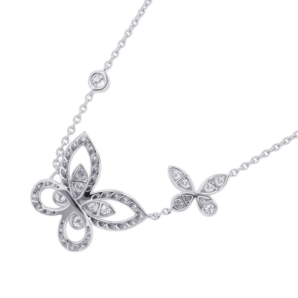 GRAFF Double Butterfly Silhouette Diamond PendantRGP745 18K White Gold