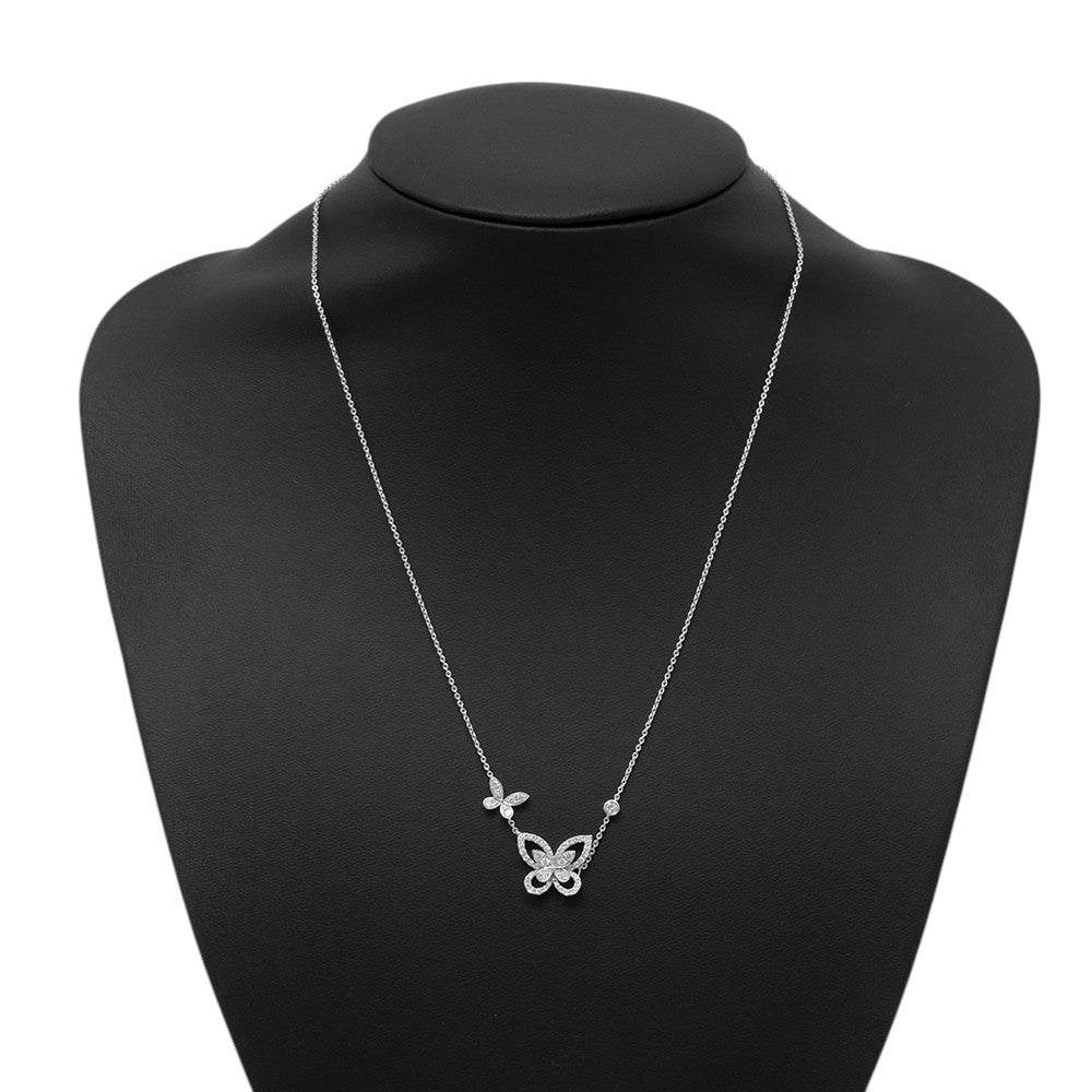 GRAFF Double Butterfly Silhouette Diamond PendantRGP745 18K White Gold