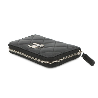 CHANEL CC Logo Star Coin Purse BlackAP3728 Lambskin