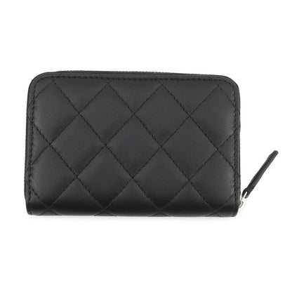 CHANEL CC Logo Star Coin Purse BlackAP3728 Lambskin