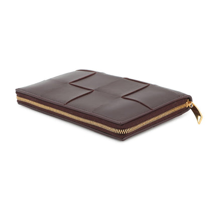 Bottega Veneta Maxi INTRECCIATO Cassette Zip-Around Wallet Long Wallet Grape651368VCQC15010 Leather