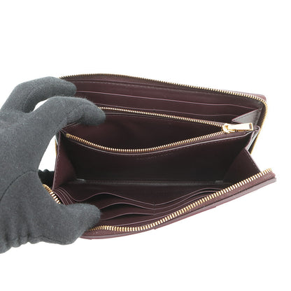 Bottega Veneta Maxi INTRECCIATO Cassette Zip-Around Wallet Long Wallet Grape651368VCQC15010 Leather
