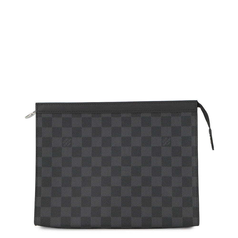 LOUIS VUITTON Pochette Voyage NoirN41696 Damier Graphite Size MM