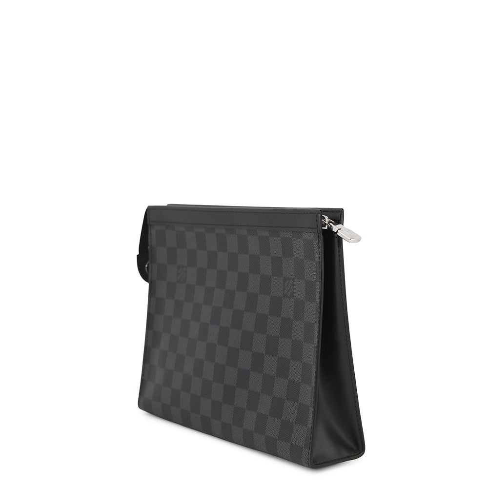 LOUIS VUITTON Pochette Voyage NoirN41696 Damier Graphite Size MM