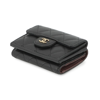 CHANEL Matelasse Classic Small Flap Wallet BlackAP0230 Caviar Leather