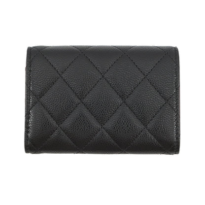 CHANEL Matelasse Classic Small Flap Wallet BlackAP0230 Caviar Leather