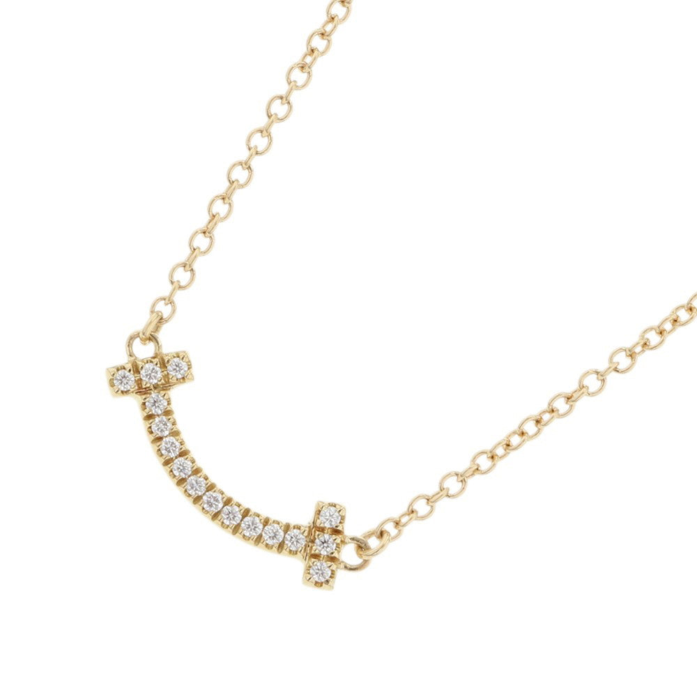 TIFFANY&Co. T Smile Pendant Size Mini62617683 18K Yellow Gold