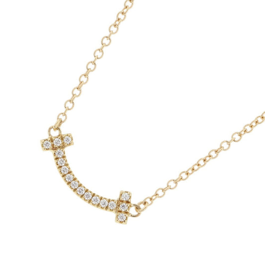 TIFFANY&Co. T Smile Pendant Size Mini62617683 18K Yellow Gold