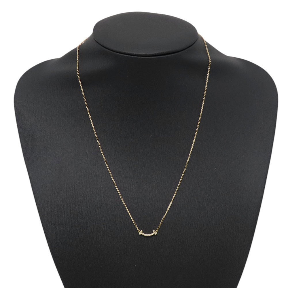 TIFFANY&Co. T Smile Pendant Size Mini62617683 18K Yellow Gold