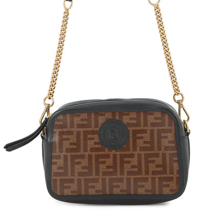 FENDI Zucca Cam Camera Bag Brown/Black8BT287A6VOF14RT PVC Leather