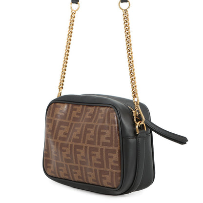 FENDI Zucca Cam Camera Bag Brown/Black8BT287A6VOF14RT PVC Leather