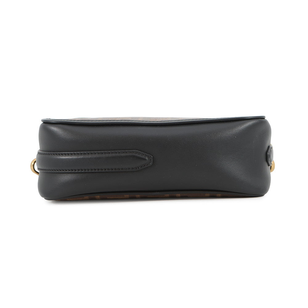FENDI Zucca Cam Camera Bag Brown/Black8BT287A6VOF14RT PVC Leather