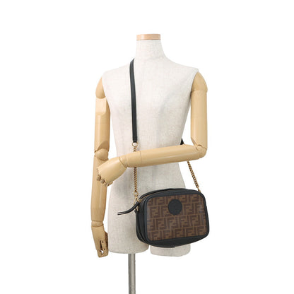 FENDI Zucca Cam Camera Bag Brown/Black8BT287A6VOF14RT PVC Leather