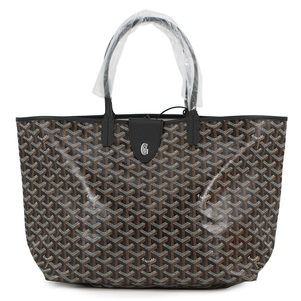 GOYARD Saint Louis with clip BlackSTLCROPMLTY01CL01P PVC Leather Size PM