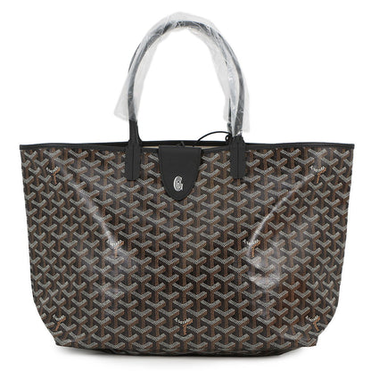 GOYARD Saint Louis with clip BlackSTLCROPMLTY01CL01P PVC Leather Size PM