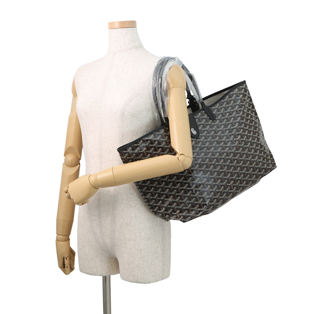 GOYARD Saint Louis with clip BlackSTLCROPMLTY01CL01P PVC Leather Size PM