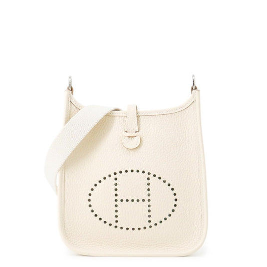 HERMES Evelyne Long Craie Taurillon Clemence Size TPM