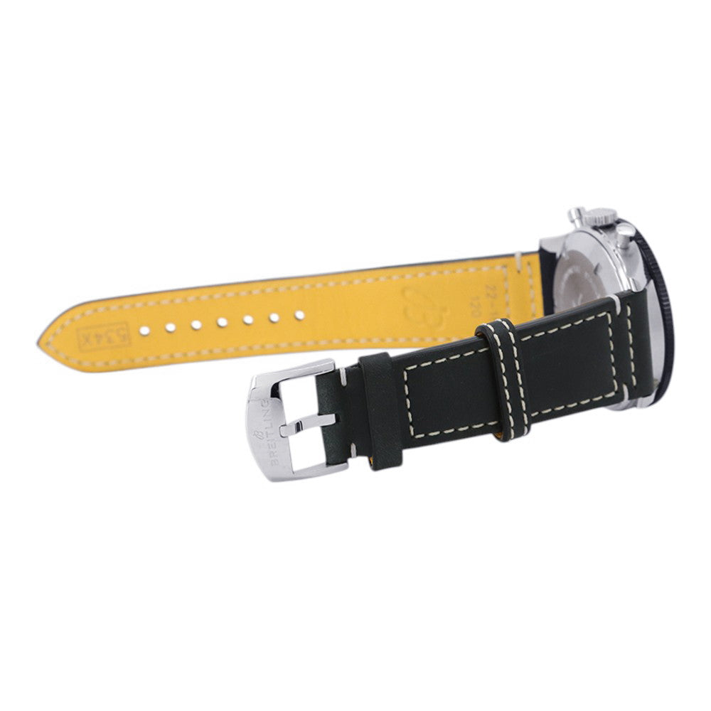 BREITLING Classic AVI REF. 765 Re-Edition W41mm Stainless Steel Leather Black DialAB09451A1B1X1