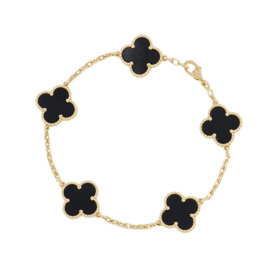 Van Cleef & Arpels Vintage Alhambra Bracelet 5 motifsVCARA41300 18K Yellow Gold
