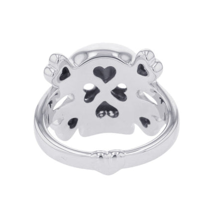 Dior Tet du Maure Skull Ring Size 55/#15 18K White Gold