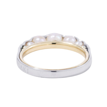 TASAKI Liquid Sculpture Pearl Ring Size Approximately No. 10 K18YG Pt900