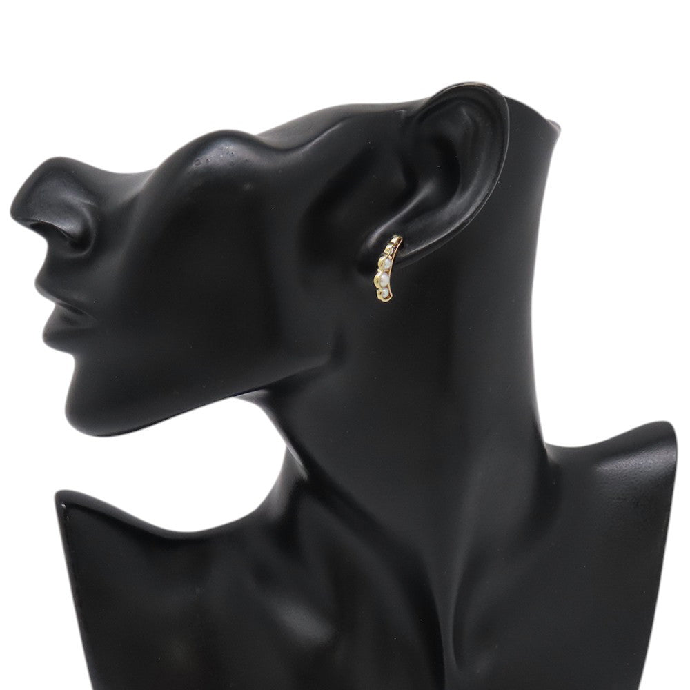 TASAKI Liquid Sculpture Pearl Earrings Pt900 K18YG K18PG