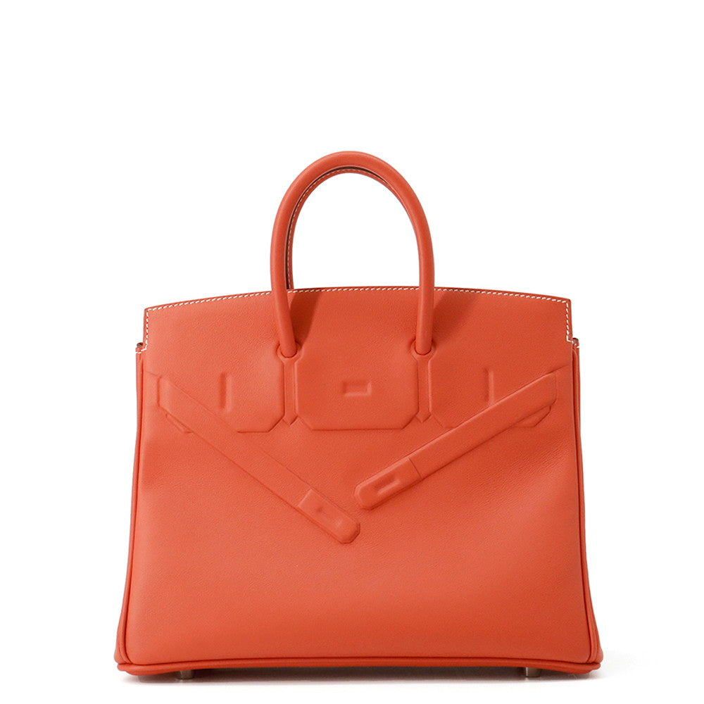 HERMES Birkin Shadow Sanguine Swift Leather Size 25
