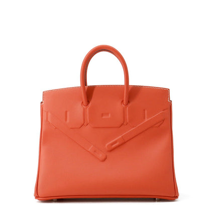 HERMES Birkin Shadow Sanguine Swift Leather Size 25