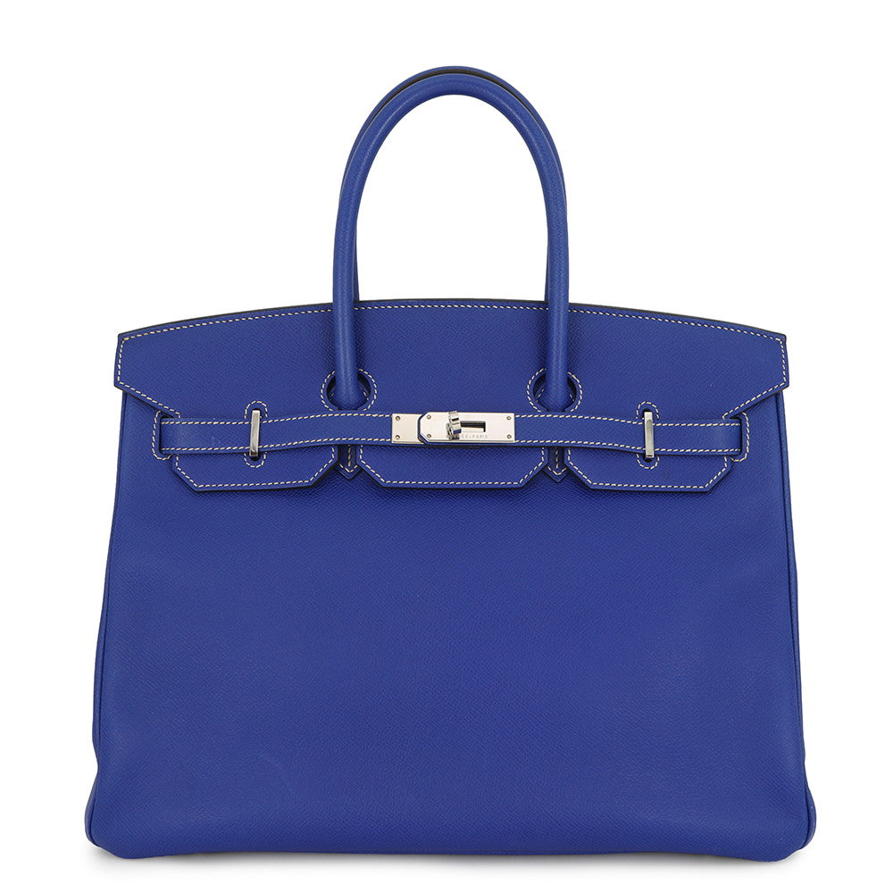HERMES Birkin candy Blue Electric/Mykonos Epsom Size 35