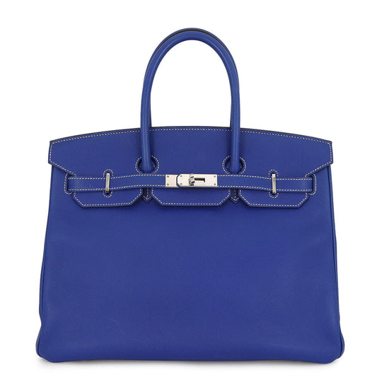 HERMES Birkin candy Blue Electric/Mykonos Epsom Size 35