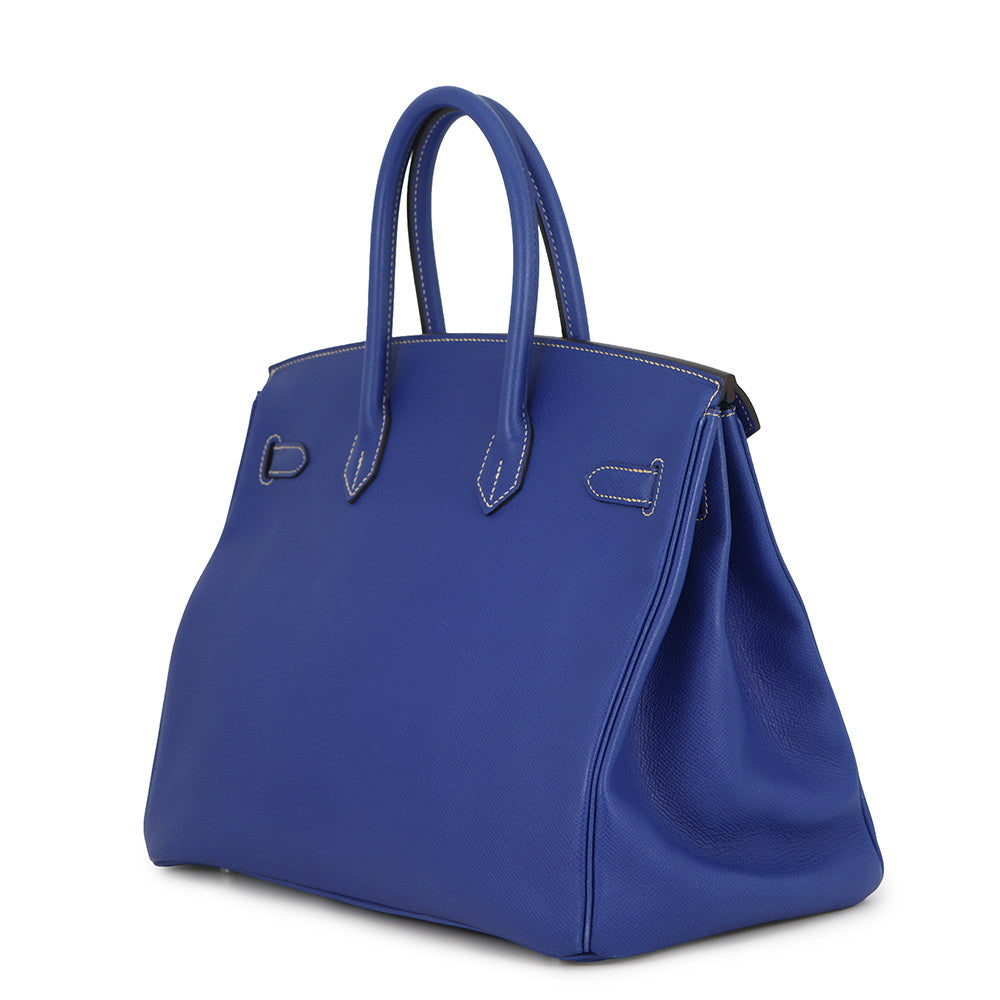 HERMES Birkin candy Blue Electric/Mykonos Epsom Size 35