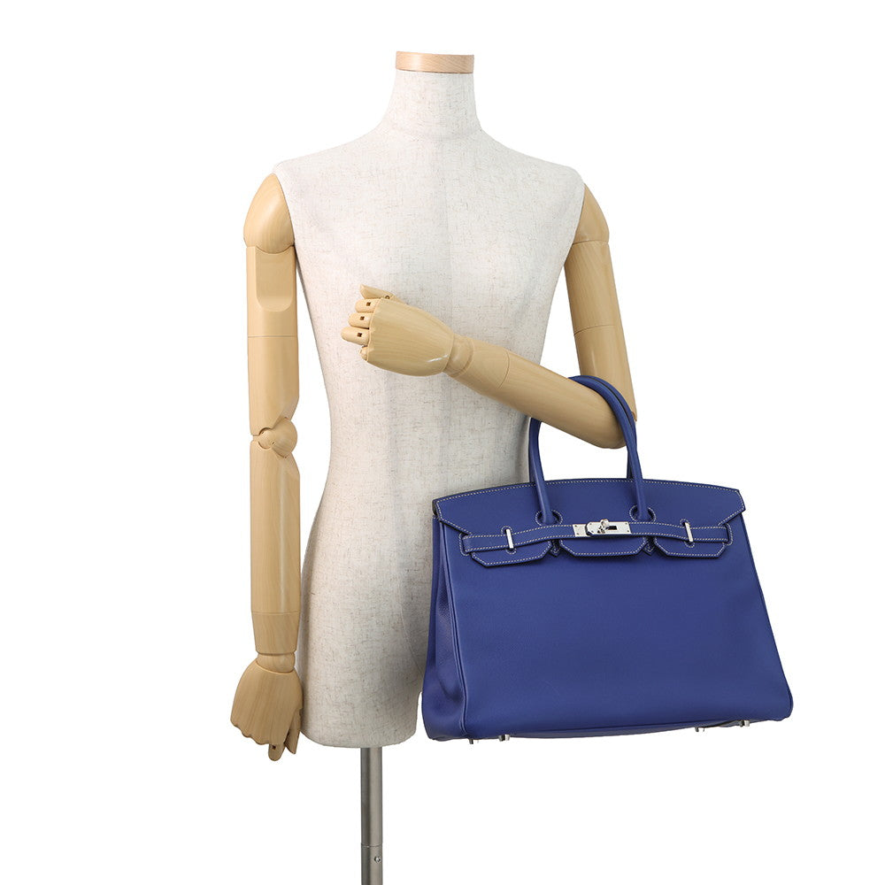 HERMES Birkin candy Blue Electric/Mykonos Epsom Size 35